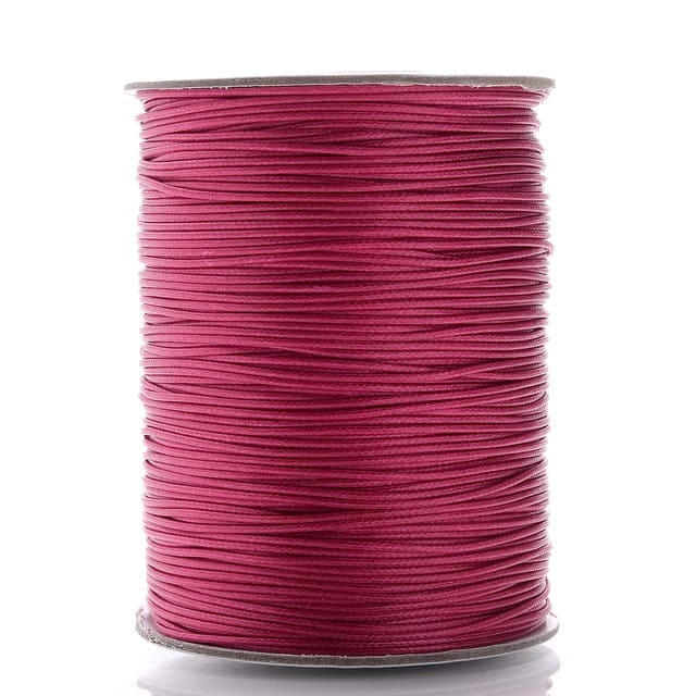 2mm Macrame Cord — Beige | 20 m Spool - Raspberry Pink