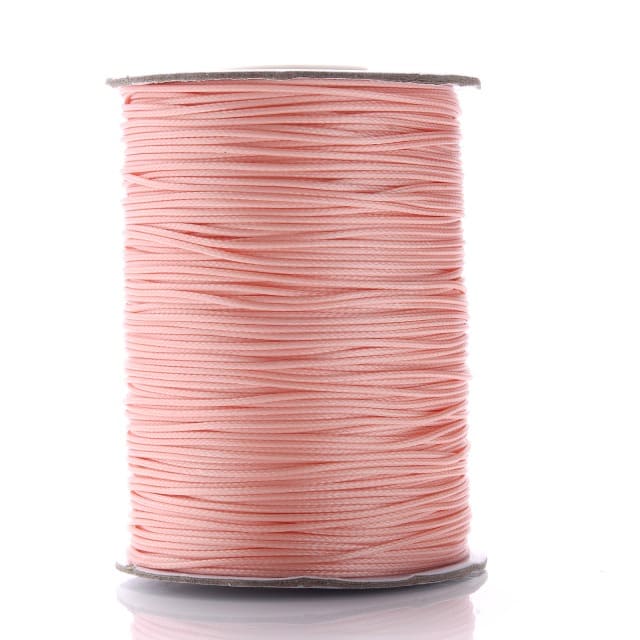 1mm Macrame Cord — Beige | 20 m Spool - Salmon Pink