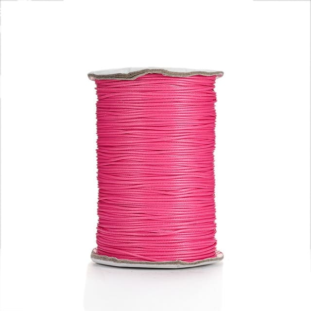 2mm Macrame Cord — Beige | 20 m Spool - Hot Pink