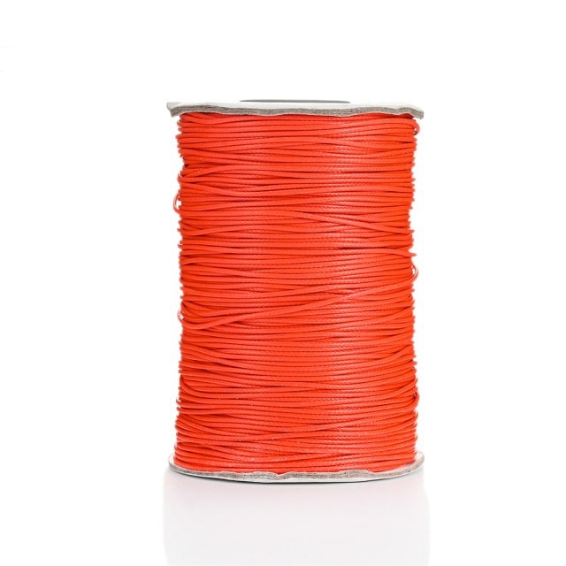 1mm Macrame Cord — Beige | 20 m Spool - Rouge trafic