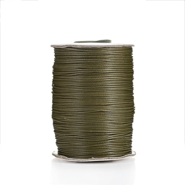 2mm Macrame Cord — Beige | 20 m Spool - Khaki Green
