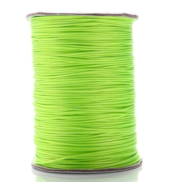 1mm Macrame Cord — Beige | 20 m Spool - Lime Green