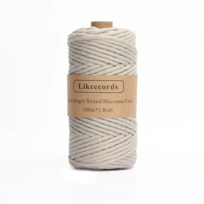 4mm Macrame Cord | 100 m Spool - Muted Beige