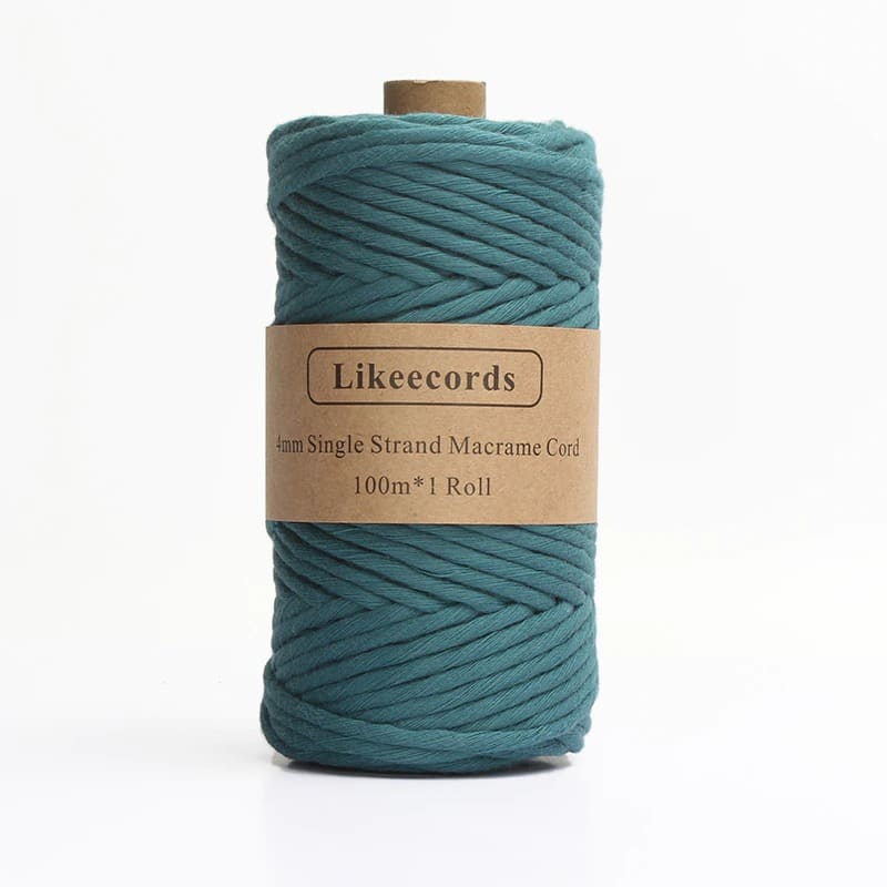 4mm Macrame Cord | 100 m Spool - Teal