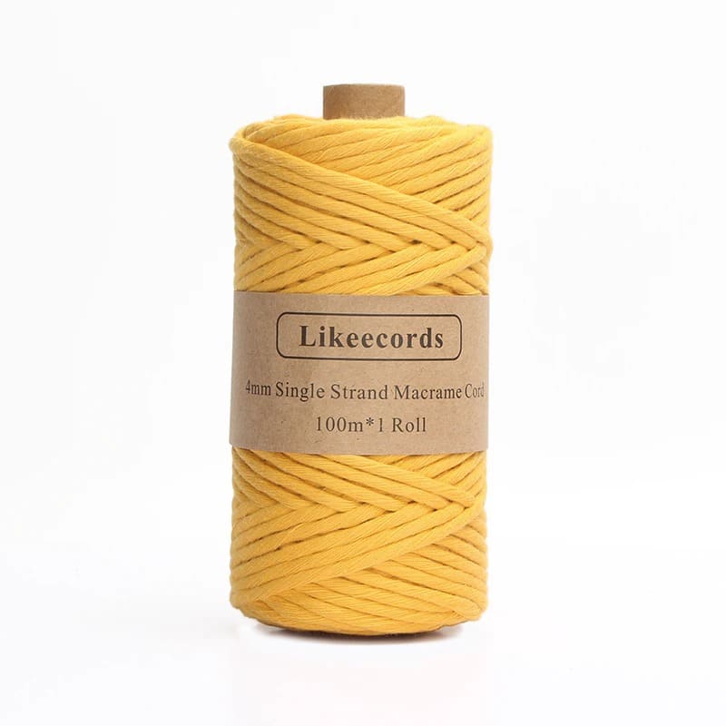 4mm Macrame Cord | 100 m Spool - Mustard