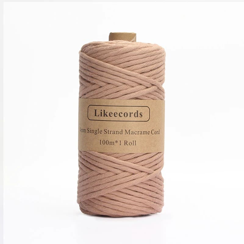 4mm Macrame Cord | 100 m Spool - Dusty Pink