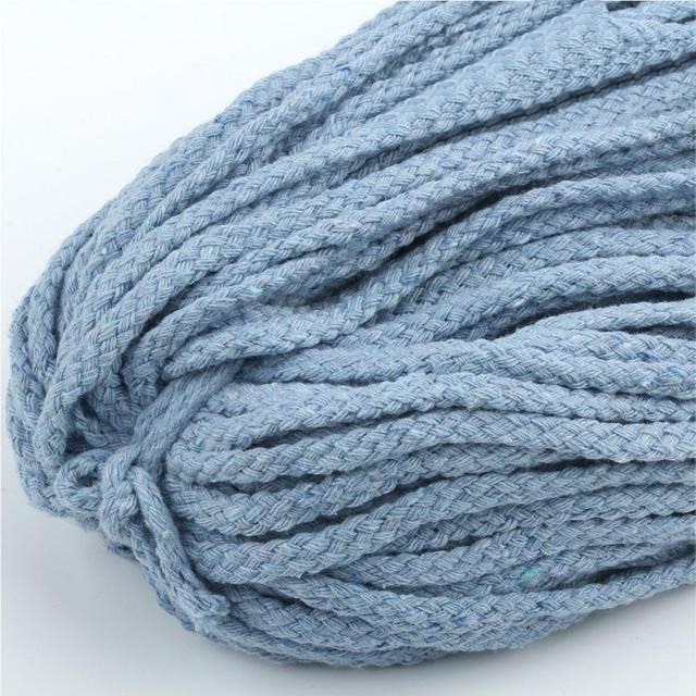 5mm Macrame Cord — Beige | 30 m Spool - Sky Blue
