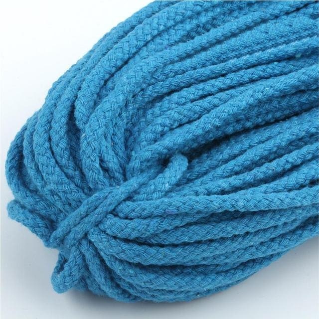 5mm Macrame Cord — Beige | 30 m Spool - Blue