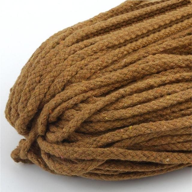 5mm Macrame Cord — Beige | 30 m Spool - Light Brown