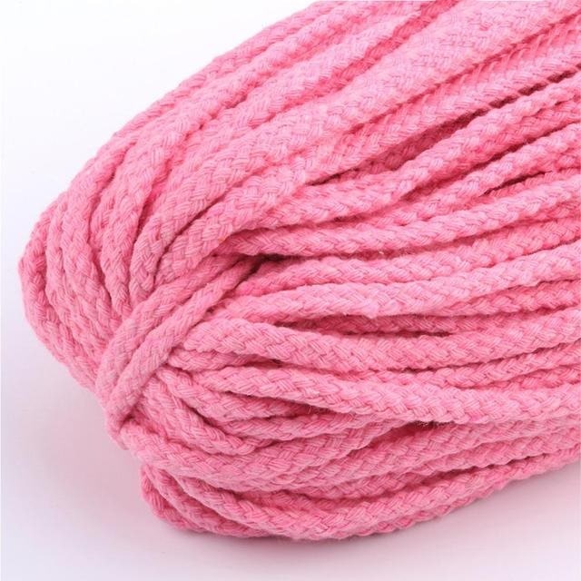 5mm Macrame Cord — Beige | 30 m Spool - Pink