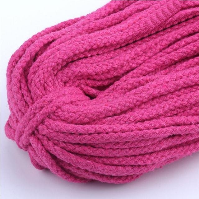 5mm Macrame Cord — Beige | 30 m Spool - Fuchsia