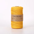 3mm Natural Cotton Macrame Cord | 100 m Spool - Mustard