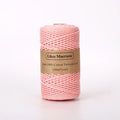 3mm Natural Cotton Macrame Cord | 100 m Spool - Pink