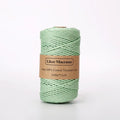 3mm Natural Cotton Macrame Cord | 100 m Spool - Pastel Green