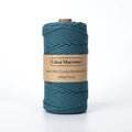3mm Braided Macrame Cord — Beige | 100 m Spool - Teal