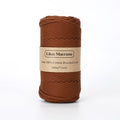 3mm Braided Macrame Cord — Beige | 100 m Spool - Brown