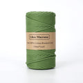 3mm Braided Macrame Cord — Beige | 100 m Spool - Green