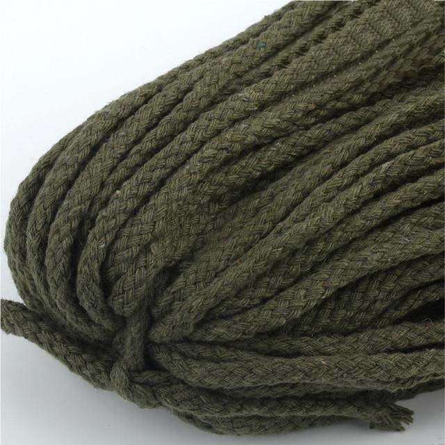 5mm Macrame Cord — Beige | 30 m Spool - Khaki Green
