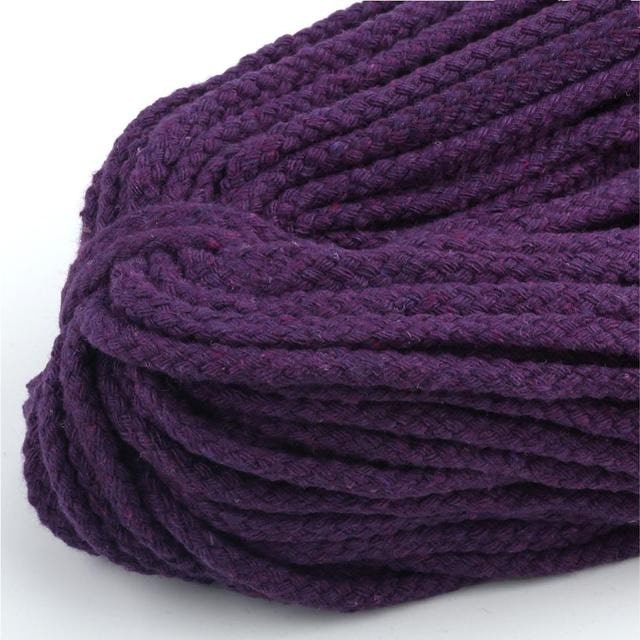 5mm Macrame Cord — Beige | 30 m Spool - Purple