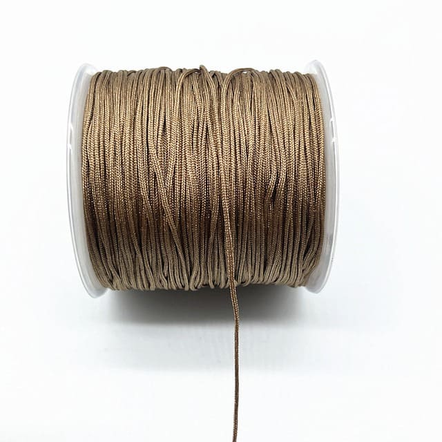 0.8mm Nylon Macrame Cord — White | 100 m Spool - Cannelle