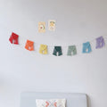 Guirlande fanion macramé