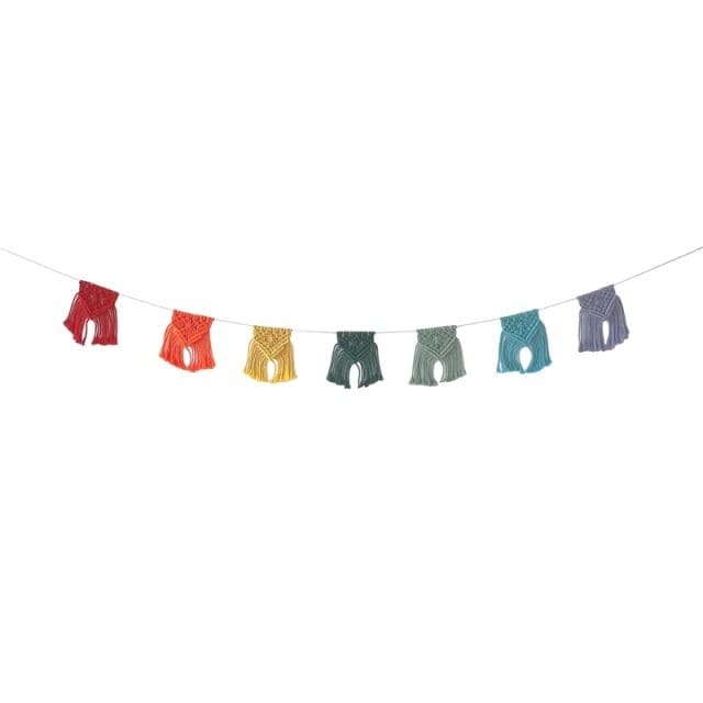 Guirlande fanion macramé