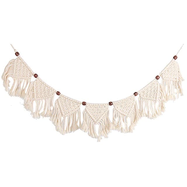 Guirlande macramé perles