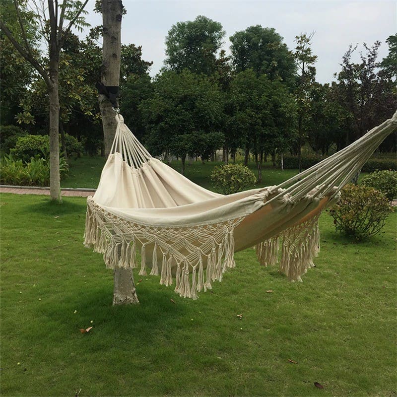 Hamac macramé double