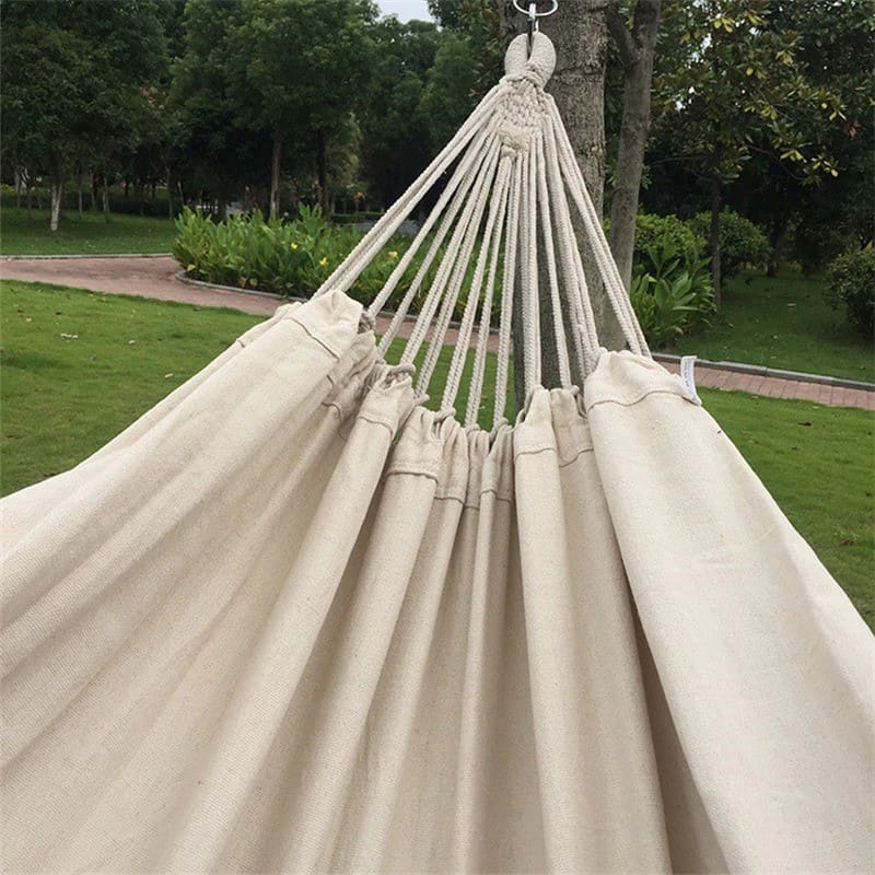 Hamac double coton macramé