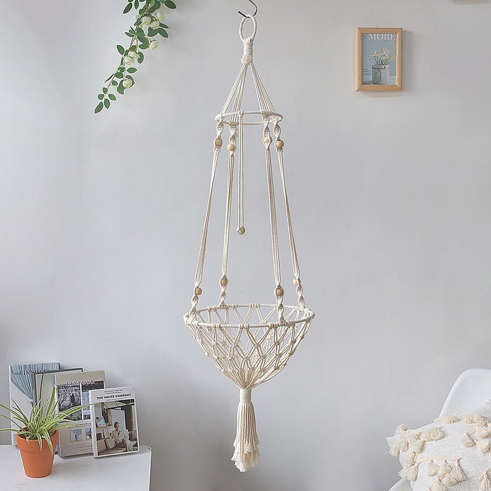 Hamac coton macramé pour chat