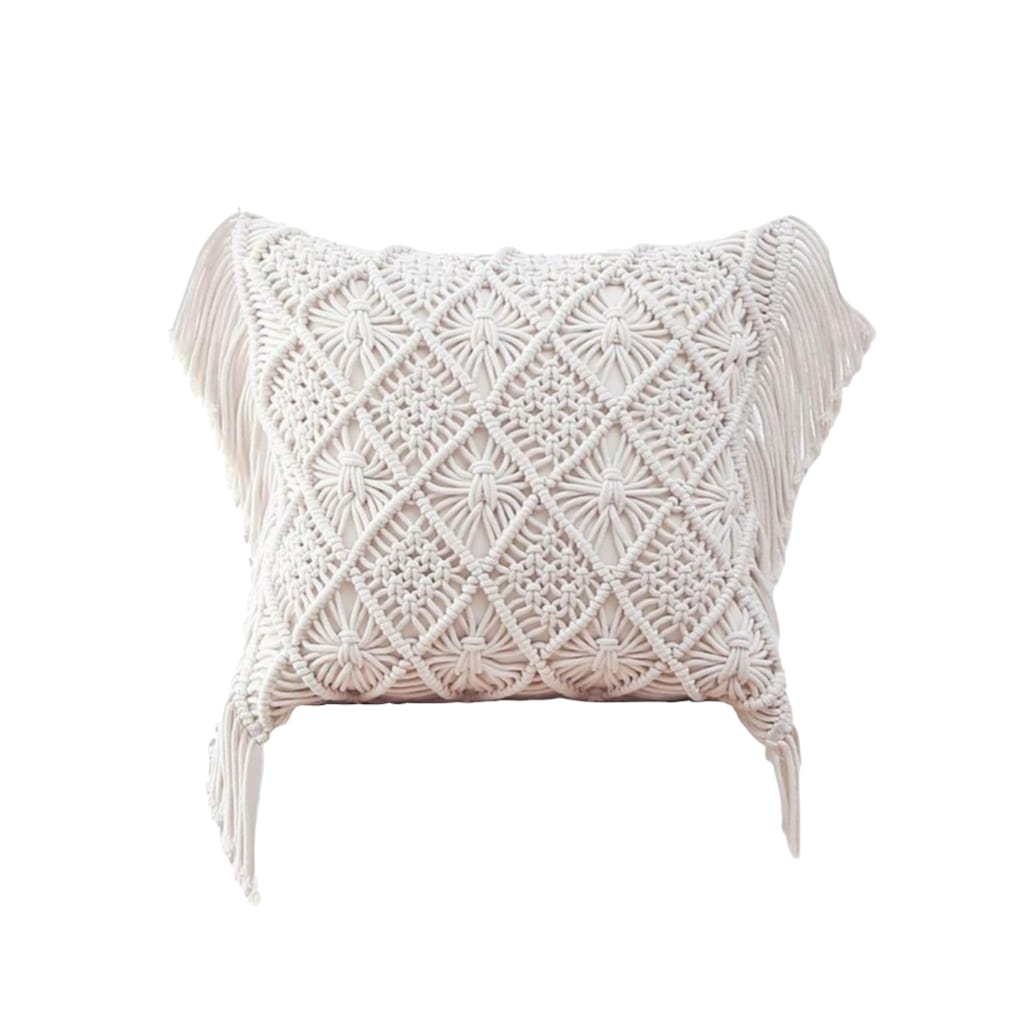 Housse coussin 40x40 macramé