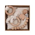 Kit attache tétine macramé beige