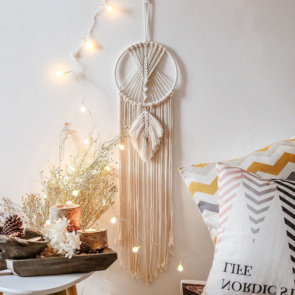 Lot de 4 attrapes rêves macramé