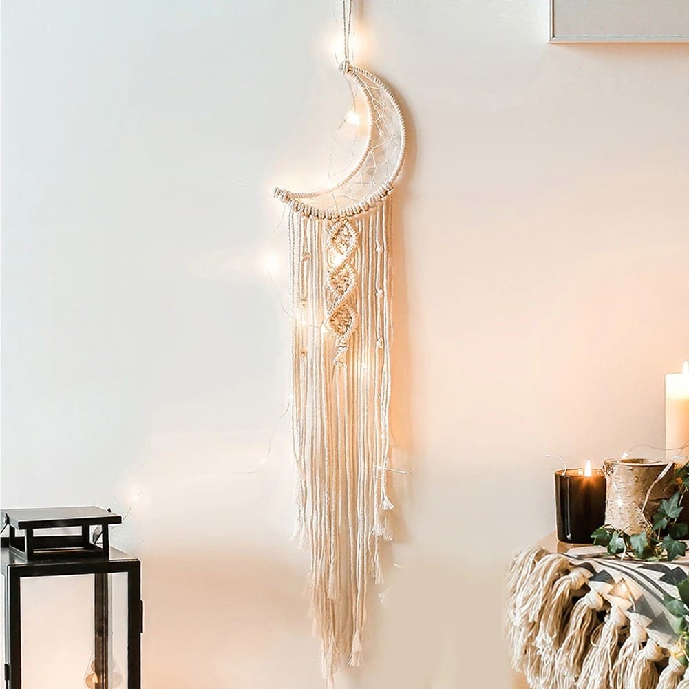 Lot de 4 attrapes rêves macramé