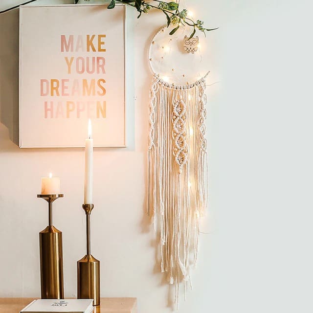 Lot de 4 attrapes rêves macramé
