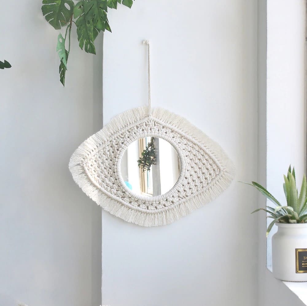 Lot miroir macramé