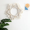 Macramé cadre miroir