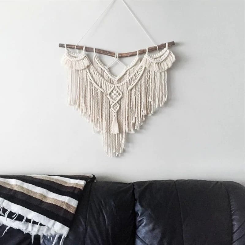 Macramé mural artisanal