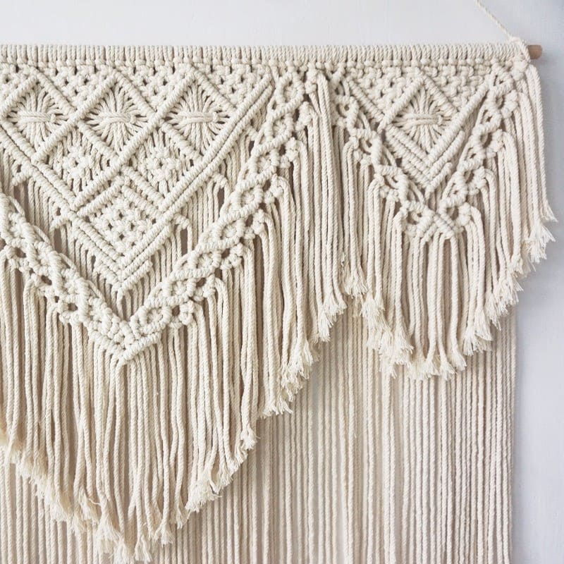 Large Fiber Art Wall Hanging | Handmade Boho Wall Decor