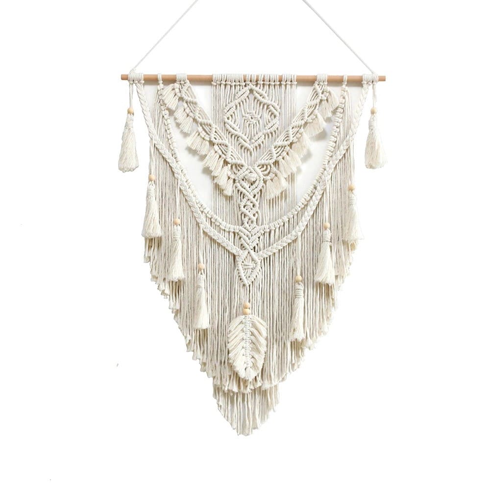 Macramé mural salon