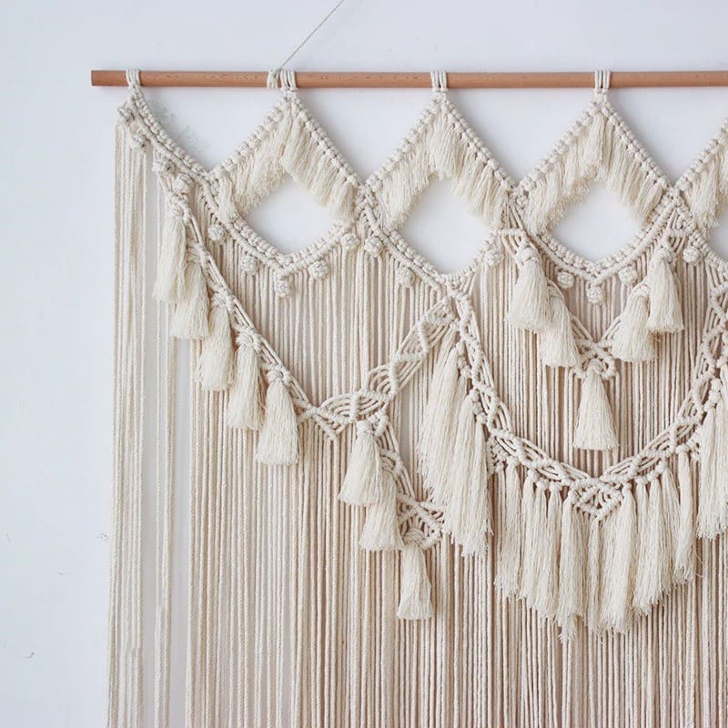 Macramé mural tête de lit