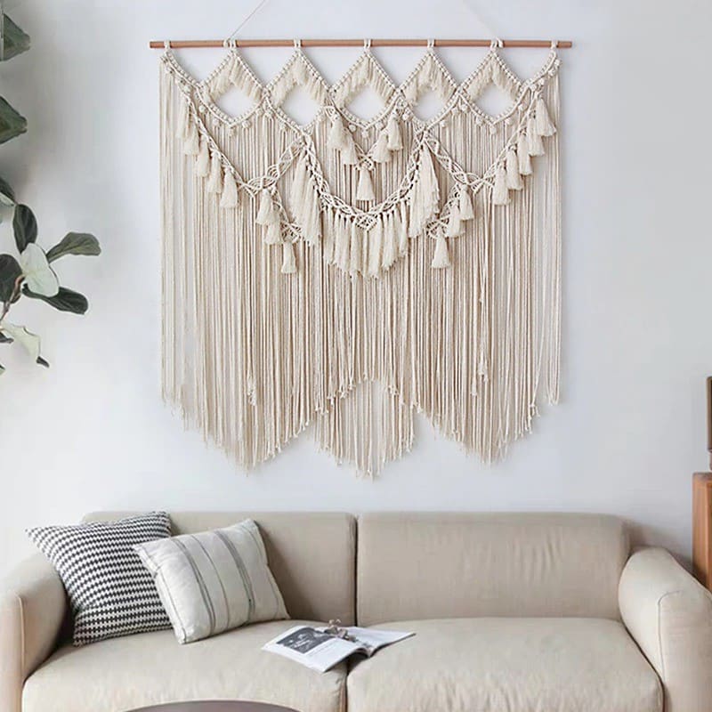 Macramé mural XXL