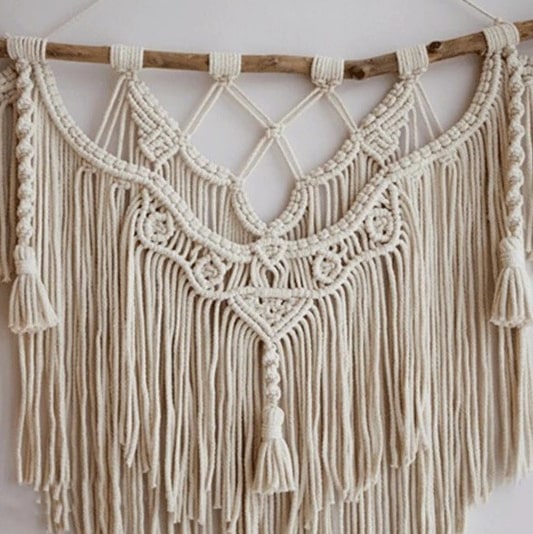 Macramé tapisserie murale
