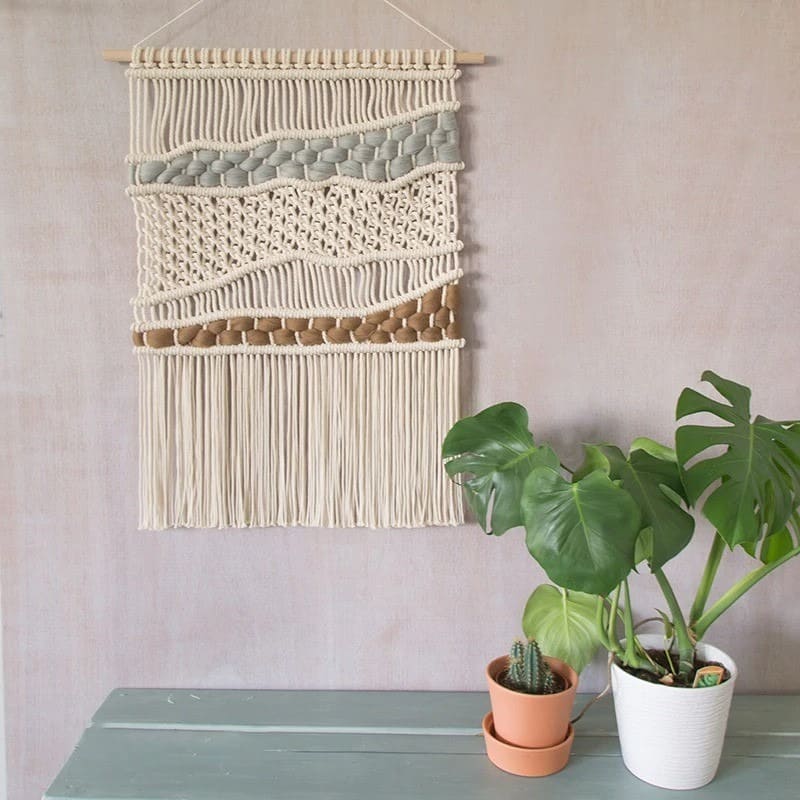 Macramé tenture murale