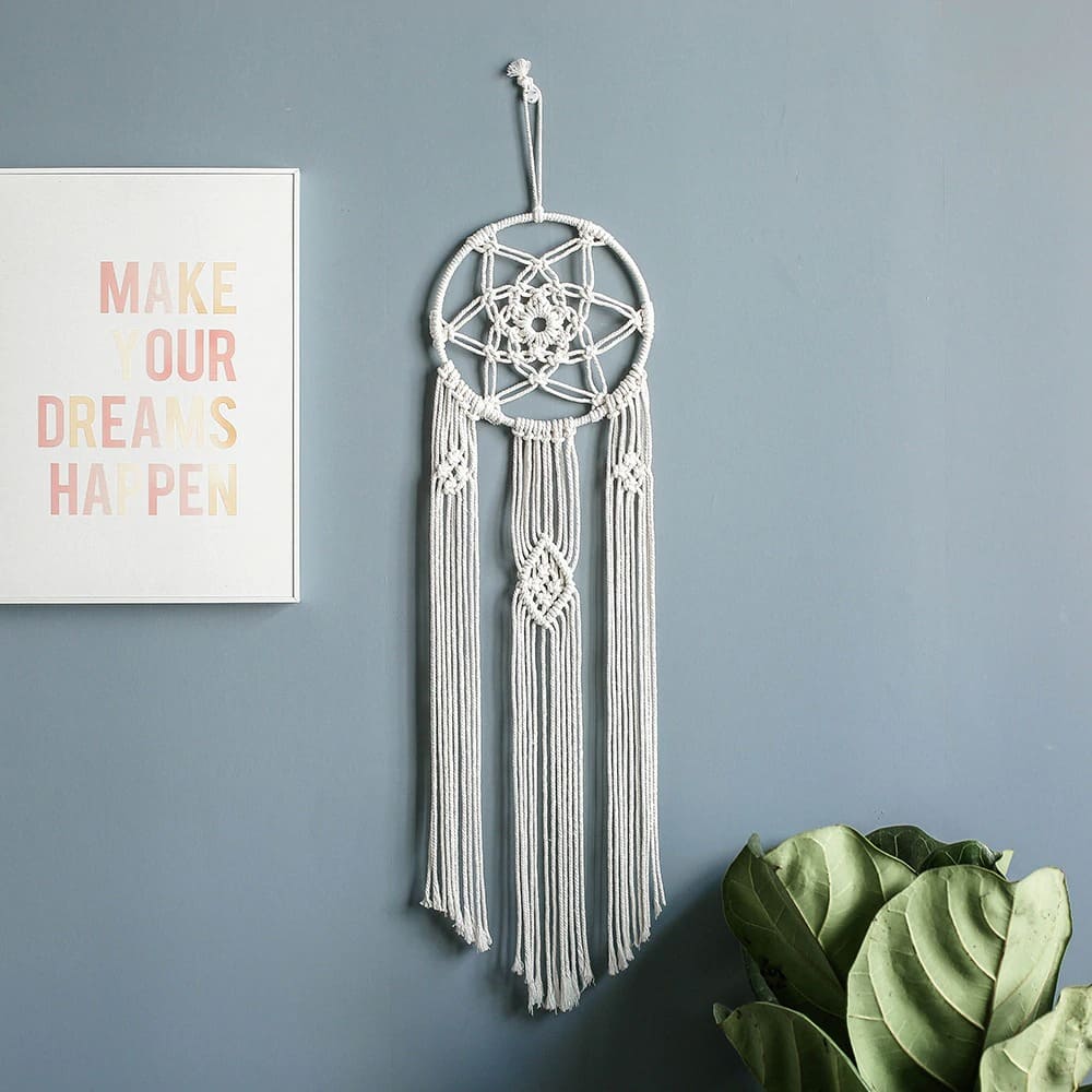 Macramé mural attrape rêve