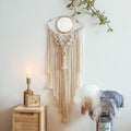 Macramé pour miroir