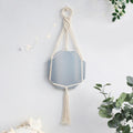 Miroir suspendu macramé