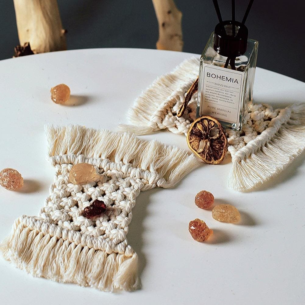 Napperon rectangulaire en macramé