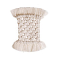 Napperon macramé rectangulaire beige