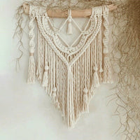 Ornement mural macramé bohème